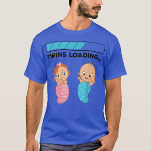Mom Of Twin Pregnancy Twins Loading T-Shirt