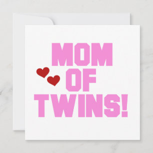 Mom of Twins Pink Text Gifts