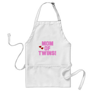 Mom of Twins-Pink Text Tshirts and Gifts Standard Apron