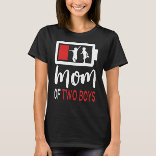 Mom Of Two Boys Mother's Day Mom And Son 1 T-Shirt