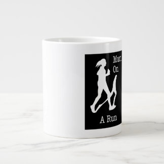 Mom on a run T shirt gift present women Large Coffee Mug