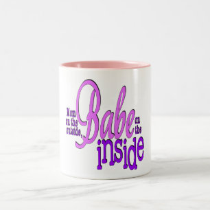 Mom On The Outside - Two-Tone Mug