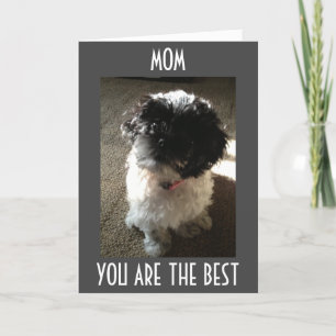 MOM-ONLY THE BEST FOR THE BEST MOM'S BIRTHDAY CARD