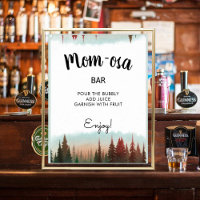 Mom-osa Adventure Awaits Rustic Forest Baby Shower