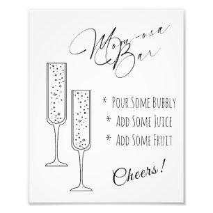 Mom-osa Bar Display Sign