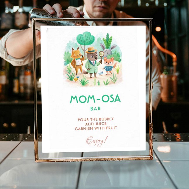 Mom-osa Little Explorer Detective Baby Shower Poster (Creator Uploaded)