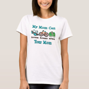 Mom Outswim Outbike Outrun Triathlon Tank Top