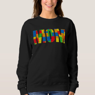 Mom Parent Brick Master Builder Building Blocks Se Sweatshirt