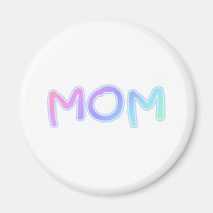 Mom (Pastel) Magnet