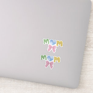 Mom Patchwork Mother's Day Die Cut Vinyl Stickers