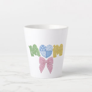 Mom Patchwork Mother's Day Gift Latte Mug