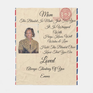 Mom Personalize Fleece Blanket