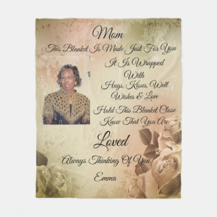 Mom Personalize Fleece Blanket