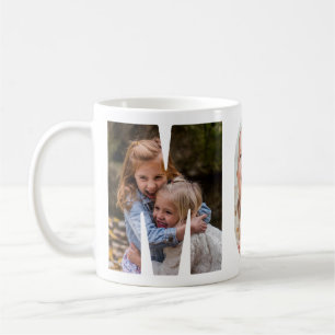 MOM Personalized Three Photo Mug