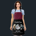 Mom Photo Collage Cutout Mother's Day Birthday Apron<br><div class="desc">Celebrate the special moments with your mother with this Mom Photo Collage design. This customizable design is perfect for creating a personalized and heartfelt gift for Mother's Day and Birthday celebration. Craft a beautiful collage with the word MOM, featuring cherished moments, creating a visual journey of the precious memories you've...</div>