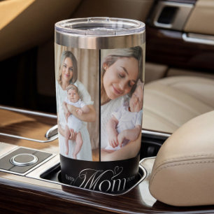 Mom Photo Collage First Mother's Day Keepsake Gift Insulated Tumbler