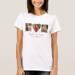 Mom Photo Collage Heart Photo Mother's Day T-Shirt<br><div class="desc">This is a photo collage that spells out the word MOM (with a heart) along with a custom message. This is the perfect gift for mom for mother's day,  her birthday or Christmas.</div>