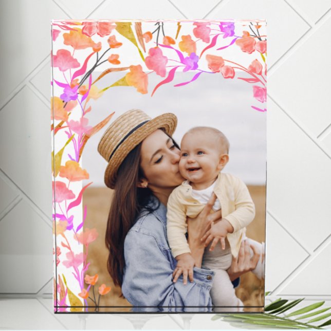 Mom Photo Floral Block (Creator Uploaded)