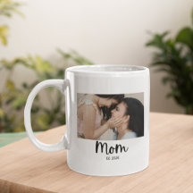 Mom Photo White Mothers Day Gift