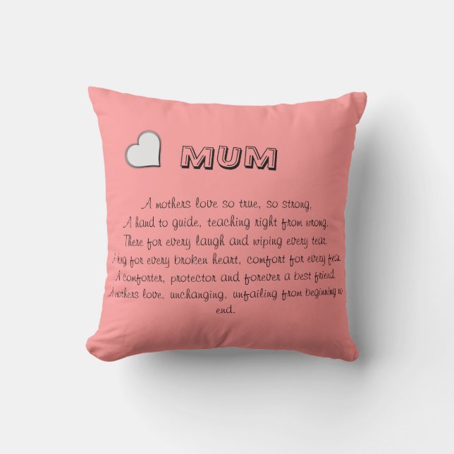 Mom pillow with verse (Front)
