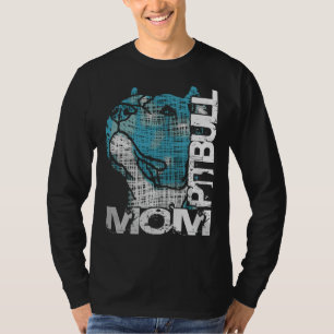 Mom Pitbull My Best Friend My Pet Animals Cute Pit T-Shirt