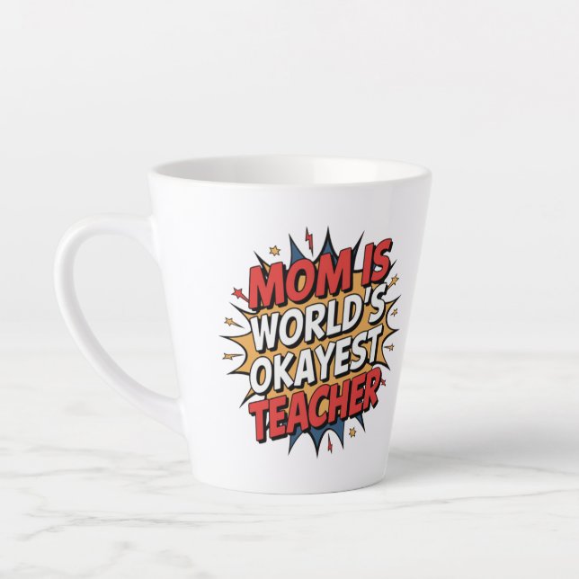 Mom Power Latte Mug (Left)