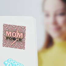 Mom Power Pink Leopard Print