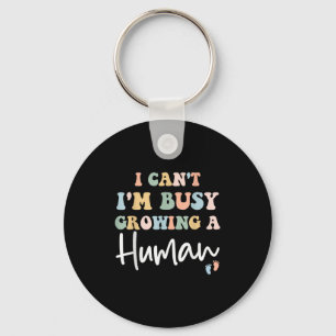 Mom Pregnancy Announcement I Can&#39;t I&#39;m Bus Keychain