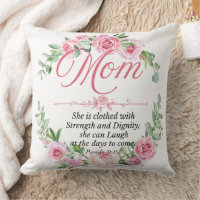 Mom - Proverbs 31:25 Mother's Day Bible Verse Rose
