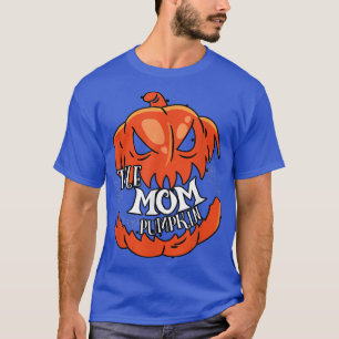 Mom Pumpkin Matching Family Group Halloween Party T-Shirt