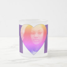 "MoM" purple custom Photo Heart