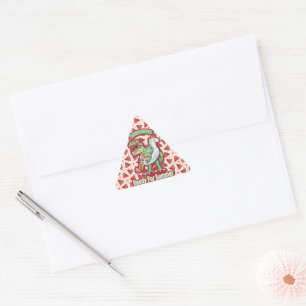 Mom Queen Floral Triangle Sticker