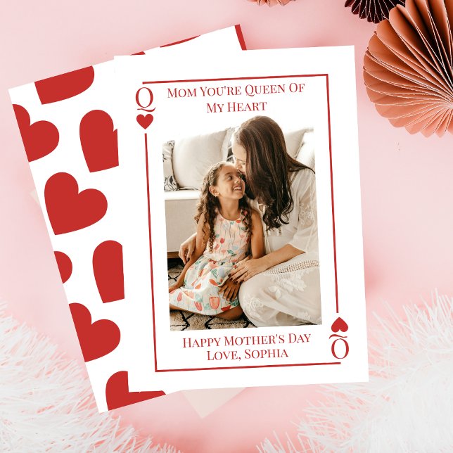 Mom Queen Of My Heart Photo Mother's Day Card (Creator Uploaded)