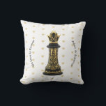 MOM Queen of my life, Golden Script Black Chess  Throw Pillow<br><div class="desc">🖤👑 Modern MOM Queen of my life, Golden Script Seamless Doodles Black Crystal Chess Throw Pillows: 🖤👑 Regal Crown: "Mom, Queen of My Life" Mother’s Day or Birthday Gifts & Stationery Collection full of love & elegance . 🖤👑 She’s the heart of the home and the queen of the family,...</div>