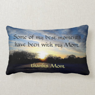 Mom quote throw pillow