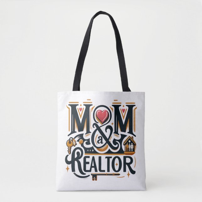 Mom Realtor Real Estate Agent Gift Tote Bag (Front)