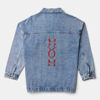 mom Rexmas Cute Funny Christmas Denim Jacket