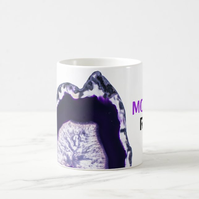 *~* MOM ROCKS Agate Stones Lapidary Geode Coffee Mug (Center)