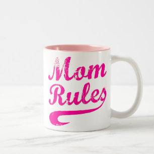 Mom Rules Funny Saying Mug