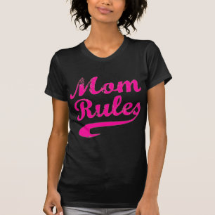 Mom Rules Funny Saying T-Shirt