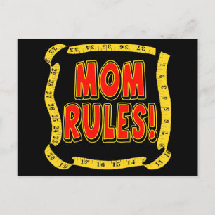 Mom Rules Postcard