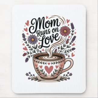 Mom Runs On Love Mouse Pad
