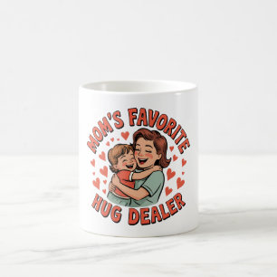 Mom’s Favourite Hug Dealer Mug – Heartwarming Gift