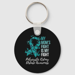 Mom’s Fight My Fight Polycystic Kidney Disease Awa Keychain