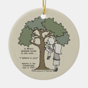 Mom’s Greatest Words Ceramic Ornament