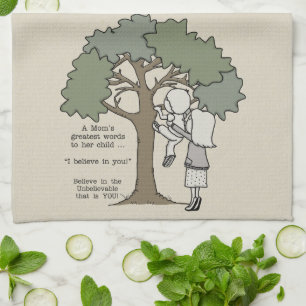 Mom’s Greatest Words Kitchen Towel