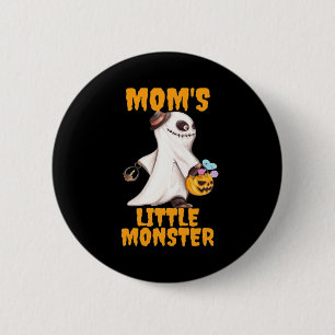 Mom’s Little Boo Monster Funny Graphic 2 Inch Round Button