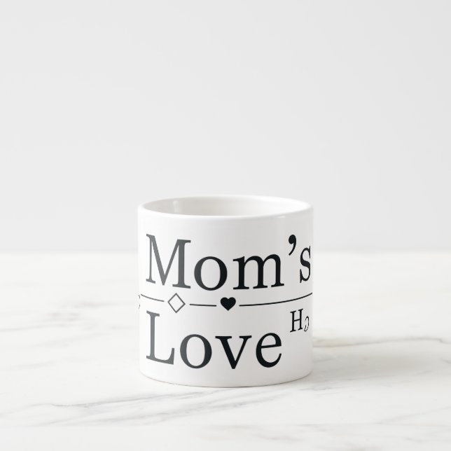 Mom’s Love Formula Espresso Cup (Front)