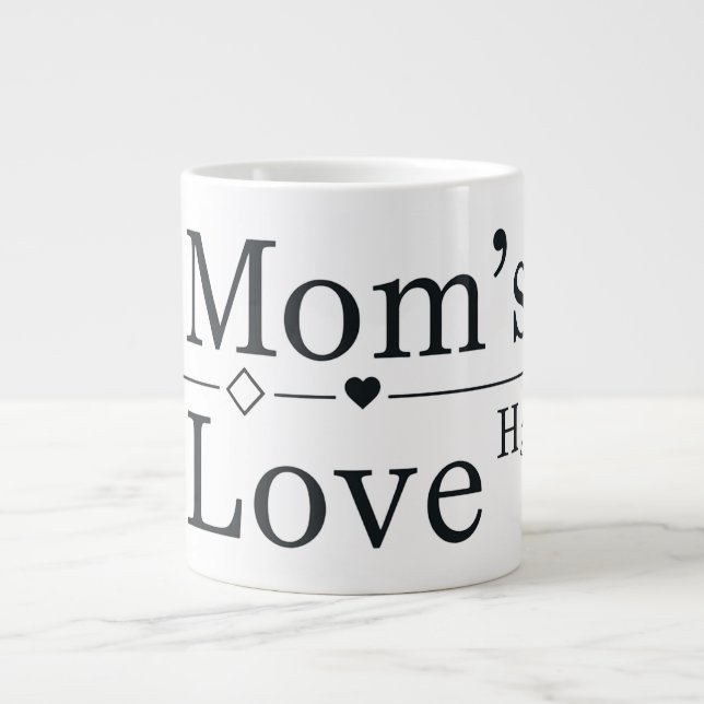 Mom’s Love Formula Large Coffee Mug (Front)