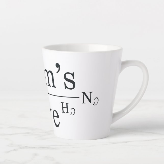 Mom’s Love Formula Latte Mug (Right)